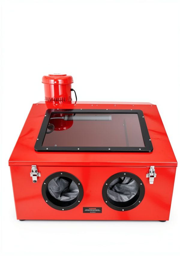 Oarlike Blast Cabinet Bench Top Sandblaster Red-4