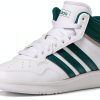 adidas Kids Basketball Shoes Mid Top White Green-6