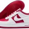 Nike Girls Basketball Shoes White Hot Fuchsia-0