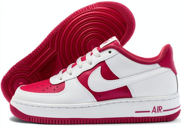 Nike Girls Basketball Shoes White Hot Fuchsia-0