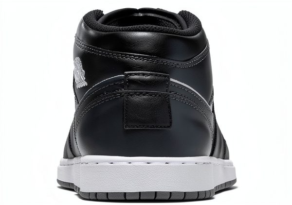 Nike Boys Basketball Shoes Authentic Black/Iron Grey-white-2