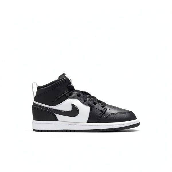 Jordan 1 Mid Off Noir Basketball Shoes for Kids-2