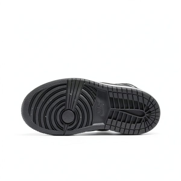 Jordan 1 Mid Off Noir Basketball Shoes for Kids-1