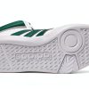 adidas Kids Basketball Shoes Mid Top White Green-2