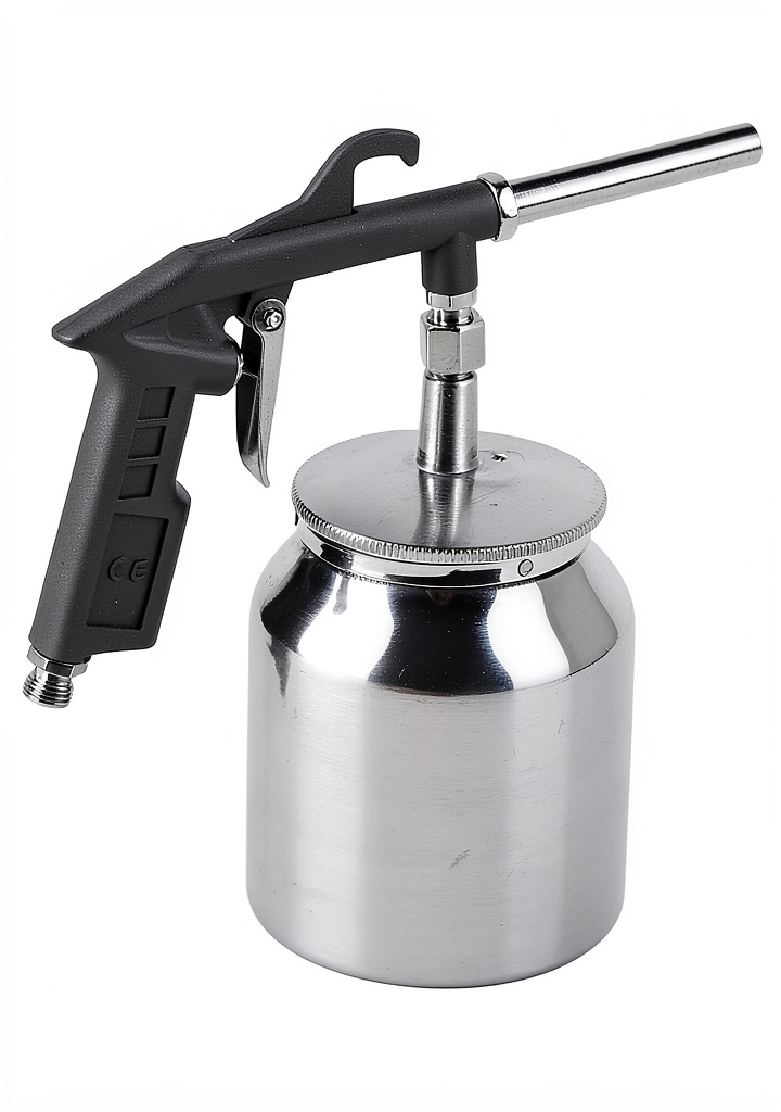 TOPINCN sand blaster gun showing aluminum body and spray nozzle