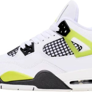 Nike Air Jordan 4 White Light Graphite Kids Basketball Shoes-0