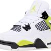 Nike Air Jordan 4 White Light Graphite Kids Basketball Shoes-2
