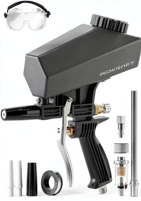 InoKraft Sand Blaster Pro Kit Air-Powered Sandblaster Gun-0
