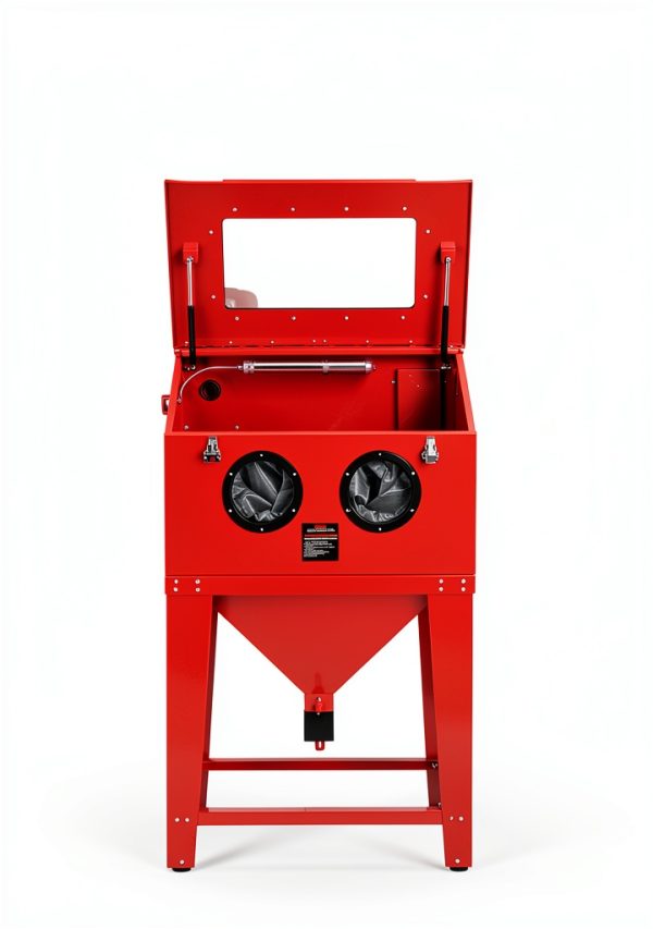 Oarlike Blast Cabinet Bench Top Sandblaster Red-3