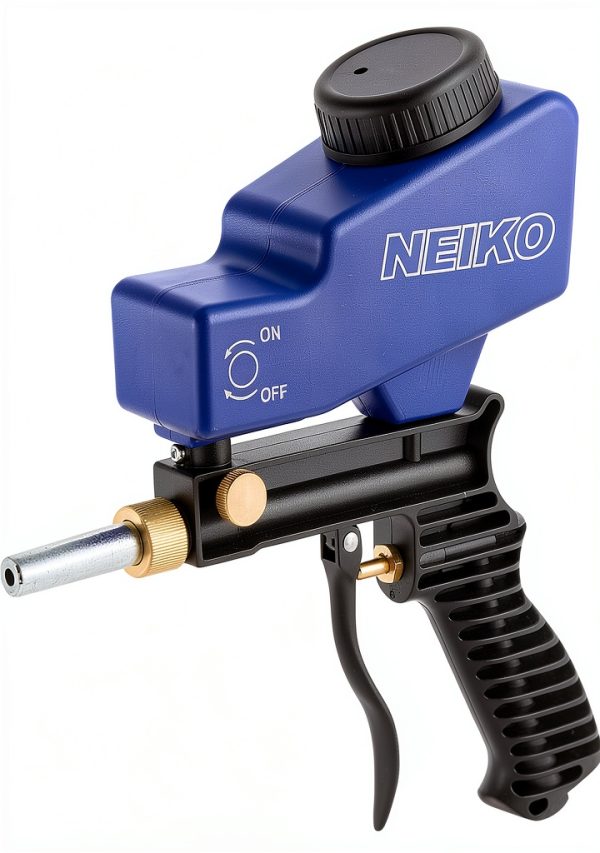 Neiko Air Sand Blaster Gun Gravity Feed Steel Handheld One-0