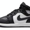 Jordan 1 Mid Off Noir Basketball Shoes for Kids-0