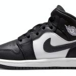 Jordan 1 Mid Off Noir Basketball Shoes for Kids-0