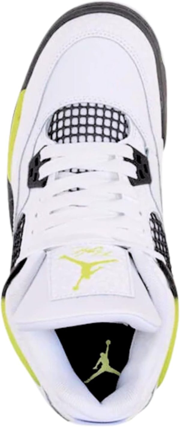 Nike Air Jordan 4 White Light Graphite Kids Basketball Shoes-4