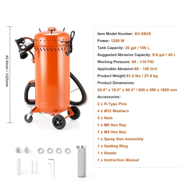 VEVOR Power Sand Blaster 1200W-6