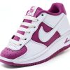 Nike Girls Basketball Shoes White Hot Fuchsia-1