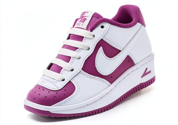Nike Girls Basketball Shoes White Hot Fuchsia-1