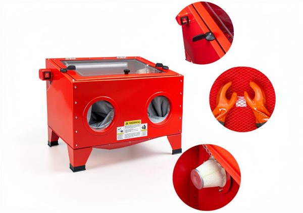 Parts-Diyer Bench Top Sandblasting Cabinet Steel-3