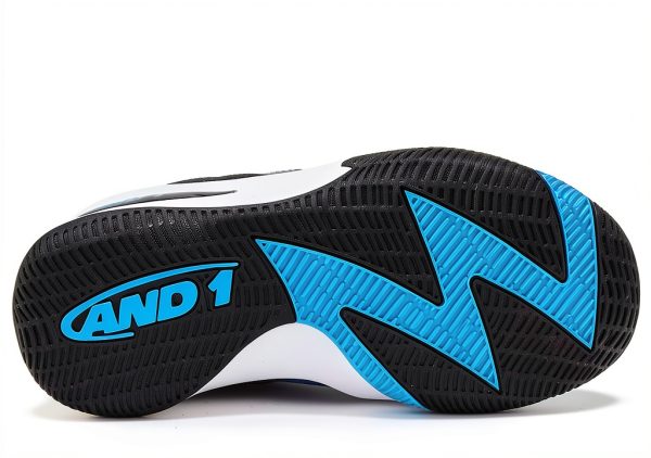 AND1 Takeoff Kids Basketball Shoes Navy Blue-4