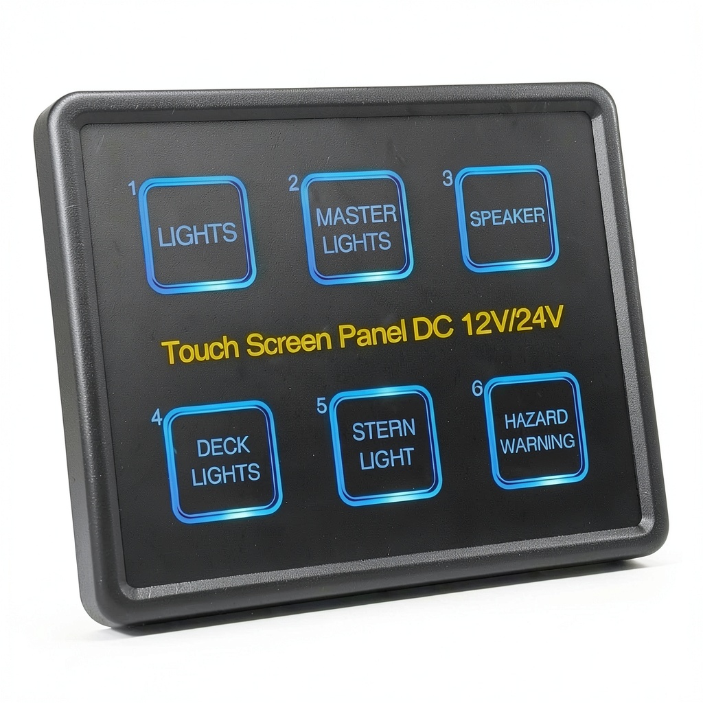 Installing TYUHDUYUR LED dimmer switch 12-24V Capacitive on a vehicle dashboard