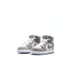 Air Jordan 1 Mid Toddler Basketball Shoes Grey-4