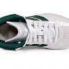 adidas Kids Basketball Shoes Mid Top White Green-1
