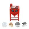 Oarlike Blast Cabinet Bench Top Sandblaster Red-6