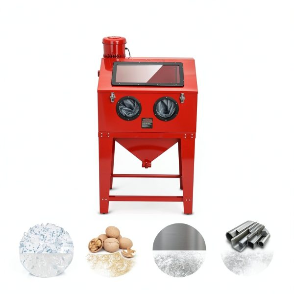 Oarlike Blast Cabinet Bench Top Sandblaster Red-6