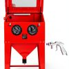 Oarlike Blast Cabinet Bench Top Sandblaster Red-2