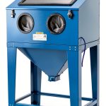 Parts-Diyer 90 Gallon Sandblasting Cabinet Blue Steel-0