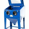Parts-Diyer 90 Gallon Sandblasting Cabinet Blue Steel-7