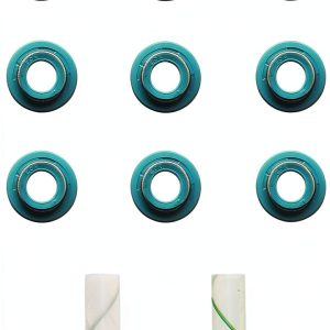 Valve Stem Seal Set Fel-Pro 2-Piece Round Machined Gasket-0