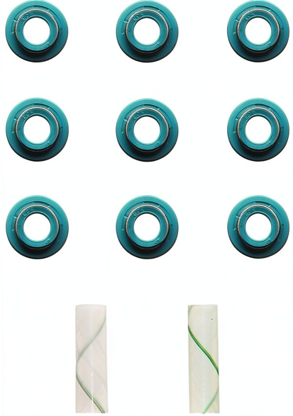 Valve Stem Seal Set Fel-Pro 2-Piece Round Machined Gasket-0