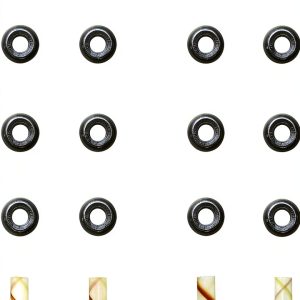 Fel-Pro Valve Stem Seal Set Black Deflector Round 72814 Fit-0