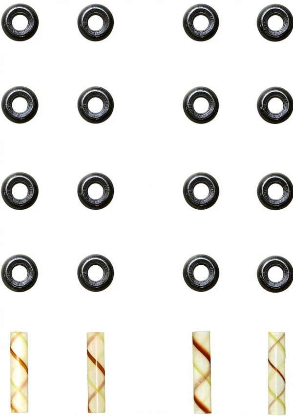 Fel-Pro Valve Stem Seal Set Black Deflector Round 72814 Fit-0