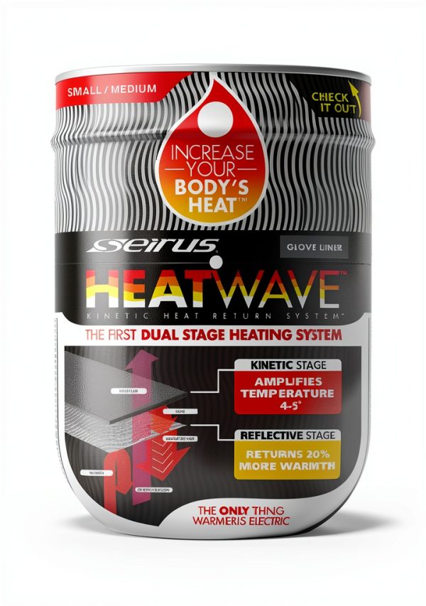 Heatwave Glove Liner Seirus Unisex - Realtree Edge 4-Way Stretch Cuff-2