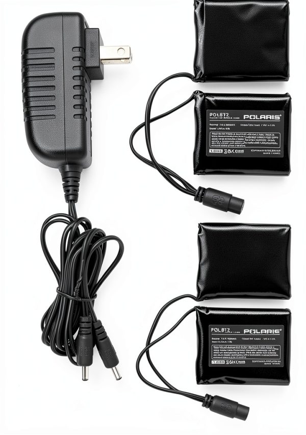 Polaris Heated Glove Liner - 7.4V Lithium Ion Batteries 2 Pack Charger-0