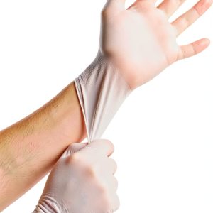 EcoGuard Disposable Nitrile Glove Liners High Elasticity White-0
