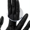 Ergonomic Disposable Nitrile Gloves 100pcs Black Lining for Kitchen-3