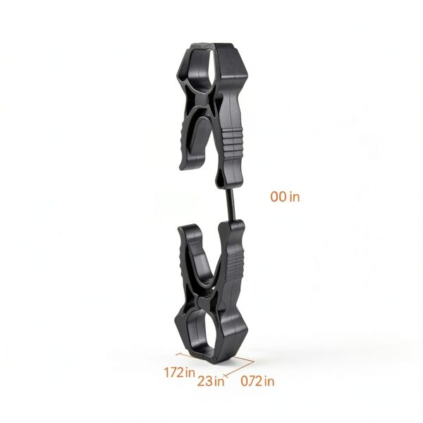 Amazon Basics Glove Clips - Black 24-Pack with Snag-Free Breakaway-4