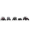 Polaris Snowmobile Glove Box Liner - Black Polyester 4-Compartment-3