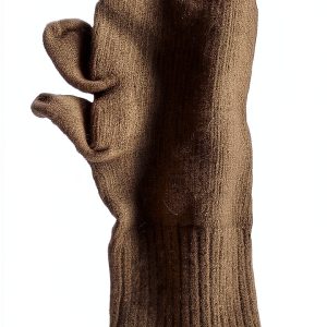 Military Wool Hunting Finger Mitten Insert Liners Generic Large Green-0
