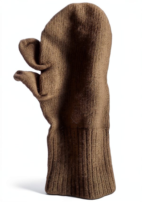 Military Wool Hunting Finger Mitten Insert Liners Generic Large Green-0