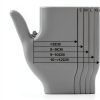 Ergonomic Disposable Nitrile Gloves 100pcs Black Lining for Kitchen-4