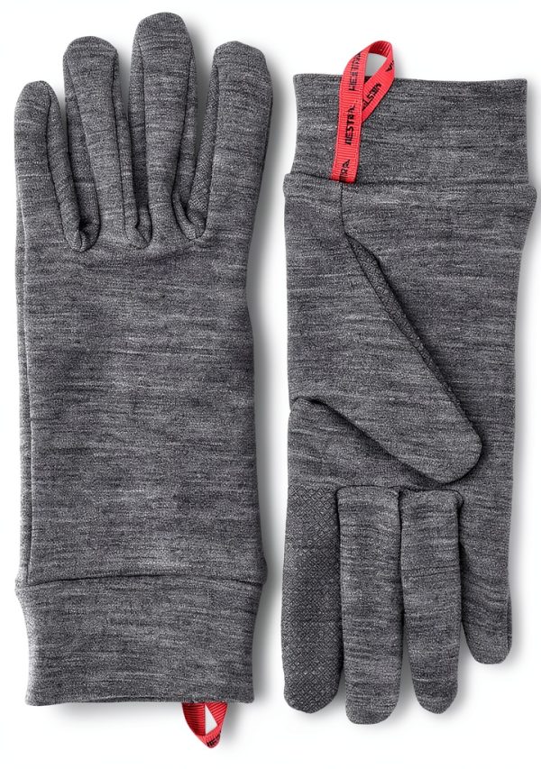 Hestra Touch Point Warmth Liner Grey Machine Washable Glove Liner-0