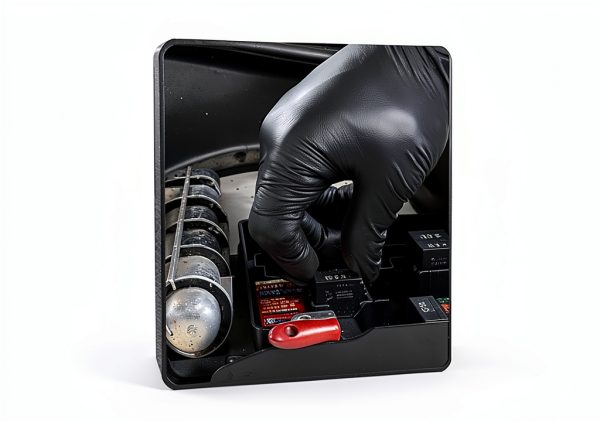 Ergonomic Disposable Nitrile Gloves 100pcs Black Lining for Kitchen-5