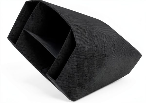 Polaris Snowmobile Glove Box Liner - Black Polyester 4-Compartment-2