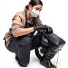 Ergonomic Disposable Nitrile Gloves 100pcs Black Lining for Kitchen-6