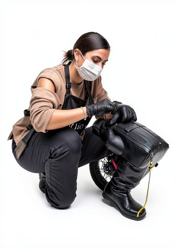 Ergonomic Disposable Nitrile Gloves 100pcs Black Lining for Kitchen-6
